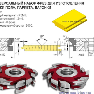 Производим фрезы по дереву для изготовления дверного штапика,  мебельны