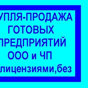 Продам предприятие,  фирму,  ООО,  ЧП,  Киев