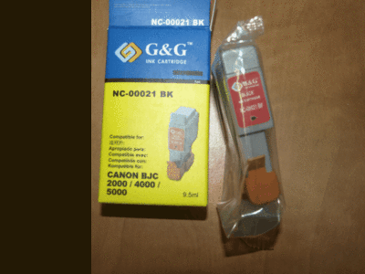 Картридж Canon BCI-21Bk,  (NС-00021BK),  черн.,  G&G