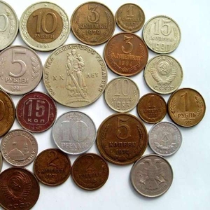 Монеты СССР 1949-1991 г,  жетоны метрополитена медные -продам