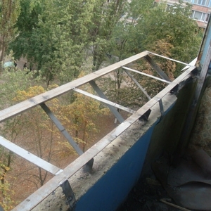Балконы с выносом Киев,  Изготовление выносных балконов Киев