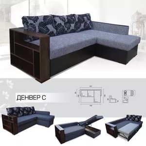 Мягкий раскладной Угловой диван Денвер-С (вика) 