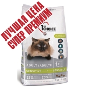 1st Choice (Фест Чойс) диетический супер премиум корм для котов с чувс