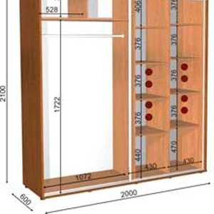 шкаф купе 200 60 210