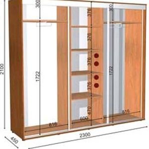 шкаф купе 230 45 210
