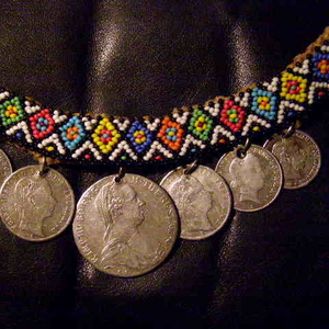 Продам ожерелье из старинных серебряных монет в этническом стиле!