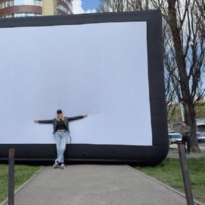 Экран надувной для уличного кинотеатра