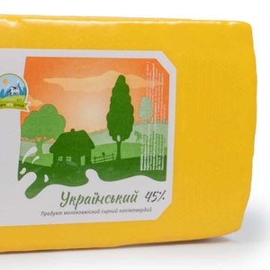 Продукт молоковмісний  сирний твердий Український,  45%