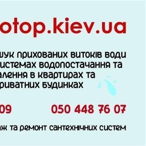 Професійний пошук витоків води у Києві — збережіть свій дім від руйнування