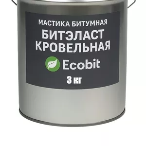 Мастика битумная БИТЭЛАСТ - КРОВЕЛЬНЫЙ Ecobit ведро 3, 0 кг