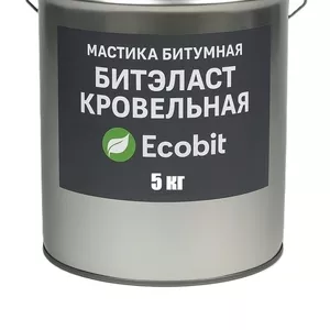 Мастика битумная БИТЭЛАСТ - КРОВЕЛЬНЫЙ Ecobit  ведро 5, 0 кг