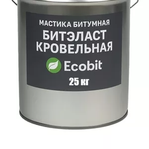 Мастика битумная БИТЭЛАСТ - КРОВЕЛЬНЫЙ Ecobit ведро 25 кг