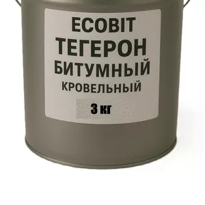 Тегерон битумный Ecobit мастика резино-битумная ведро 3, 0 кг
