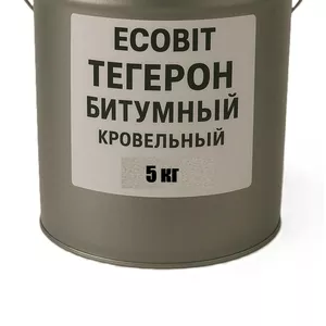 Тегерон битумный Ecobit мастика резино-битумная ведро 5, 0 кг
