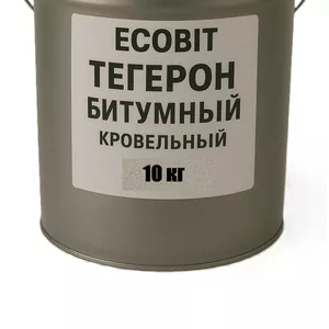 Тегерон битумный Ecobit мастика резино-битумная ведро 10, 0 кг