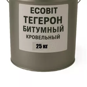 Тегерон битумный Ecobit мастика резино-битумная ведро 25, 0 кг