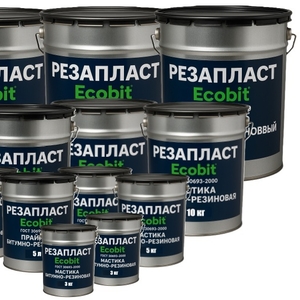Мастика РЕЗАПЛАСТ Ecobit кровельная для швов резино-битумная 