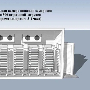 Шокова заморозка ( Установка піл ключ) Хлібо булочних виробів