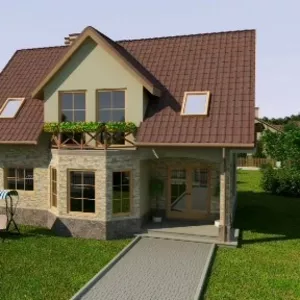 Продам дом с эркером в предместье 